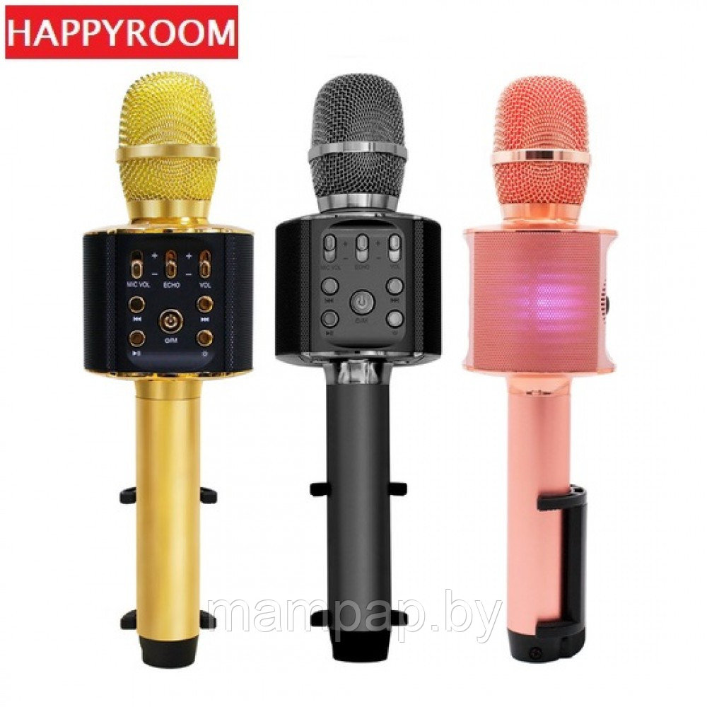 Беспроводной караоке микрофон Happyroom H60 с держателем для телефона|НОВИНКА