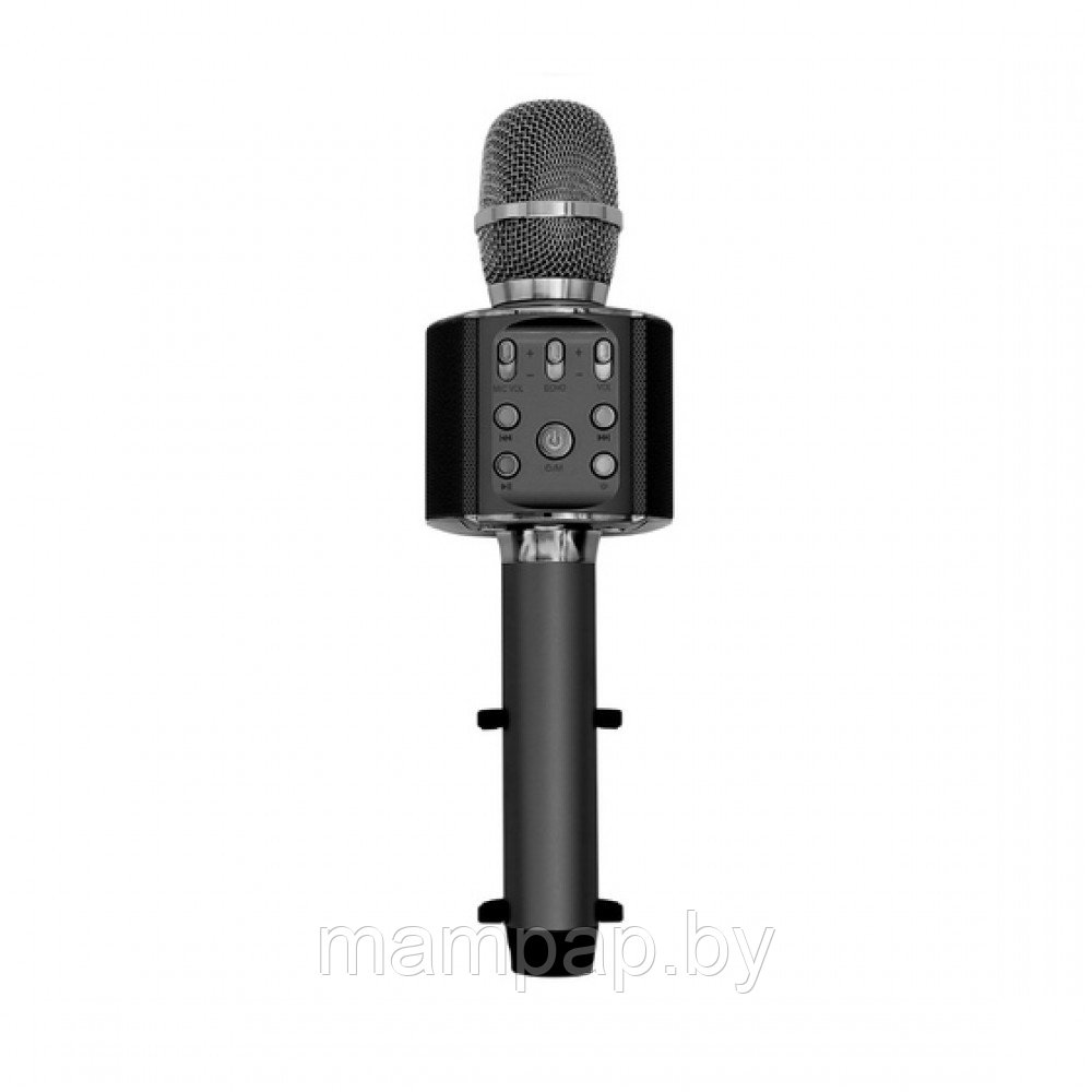 Беспроводной караоке микрофон Happyroom H60 с держателем для телефона|Черного цвета|НОВИНКА