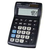 Калькулятор Perfeo PF_B4854, бухгалтерский, 12-разрядный, черный
