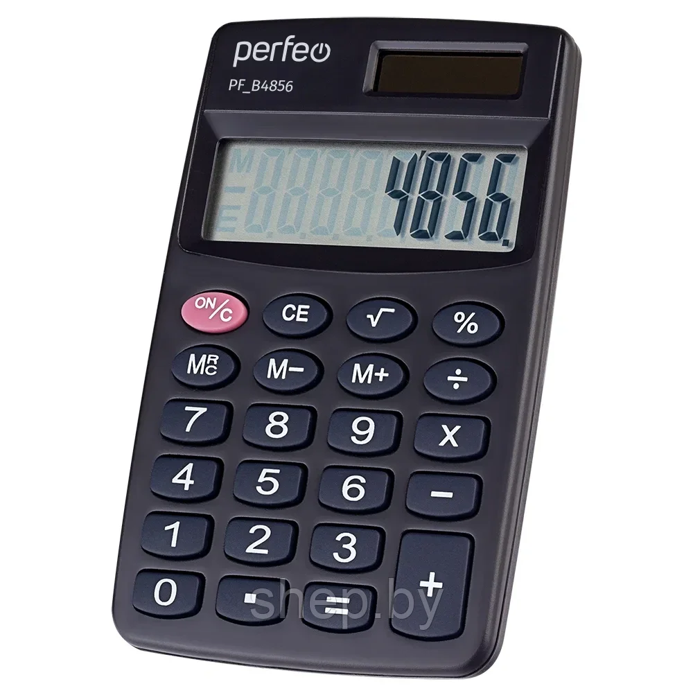 Калькулятор Perfeo PF_B4856, карманный, 8-разрядный, черный - фото 1 - id-p188620654