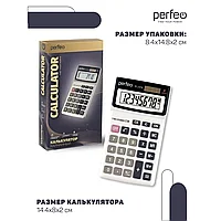 Калькулятор Perfeo PF_C3710, карманный, 8-разрядный, черный
