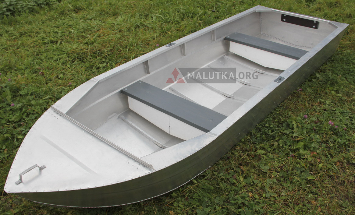 Алюминиевая лодка Малютка-Н 3.1 м., с транцем - фото 2 - id-p188623470