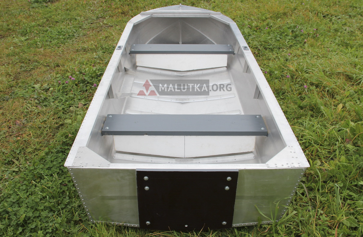 Алюминиевая лодка Малютка-Н 3.1 м., с транцем - фото 4 - id-p188623470