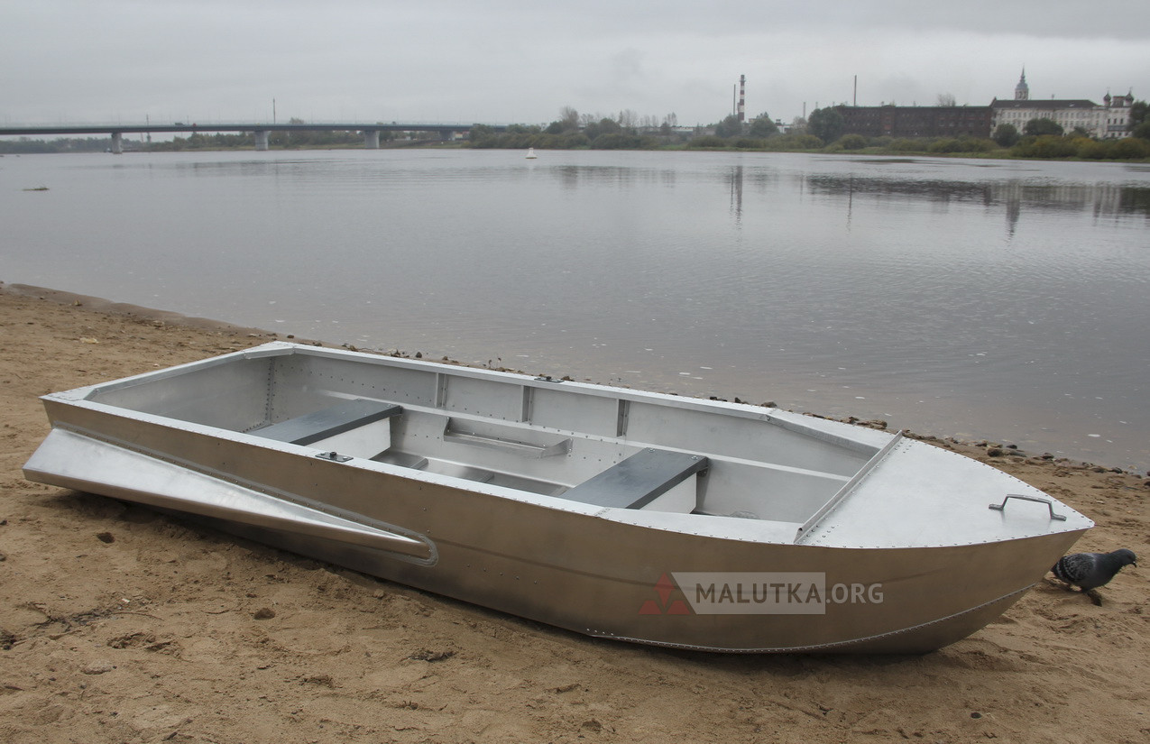 Алюминиевая лодка Малютка-Н 2.9 м., с булями - фото 4 - id-p188623472