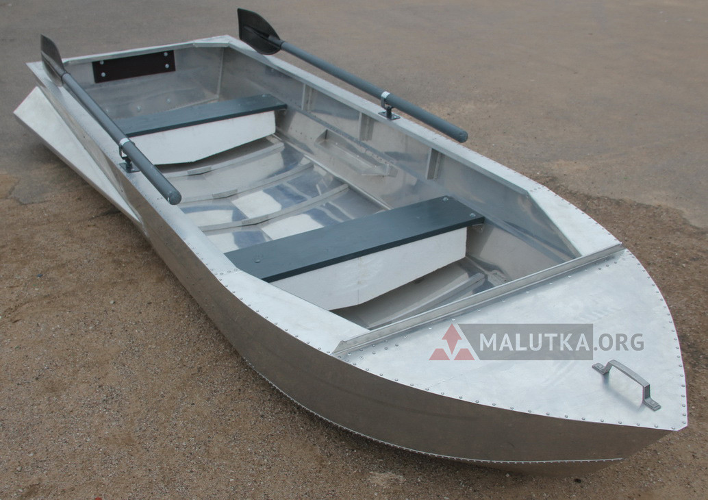 Алюминиевая лодка Малютка-Н 3.1 м., с транцем и булями - фото 5 - id-p188623474