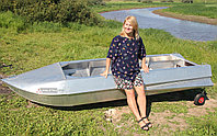 Алюминиевая лодка Романтика-Н 3.5 м., с булями и колёсами
