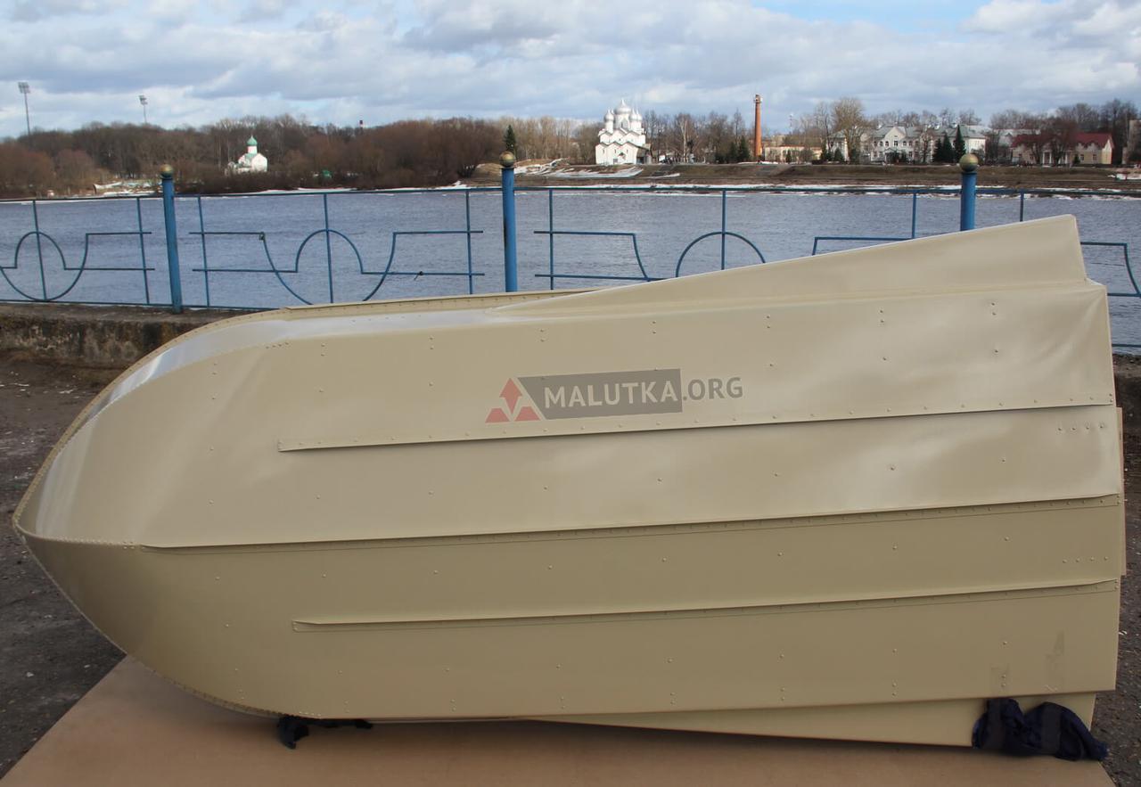 Алюминиевая лодка Романтика-Н 3.0 м., с булями, крашенная в цвет "бледно-бежевый" - фото 5 - id-p188623483