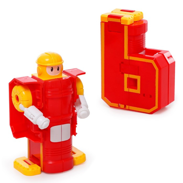 Набор роботов «Алфавит», трансформируются, 7 штук, собираются в 1 робота - фото 8 - id-p188623555