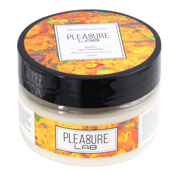 Массажный крем с афродизиаком Pleasure Lab Refreshing манго и мандарин 100 мл - фото 1 - id-p188625782