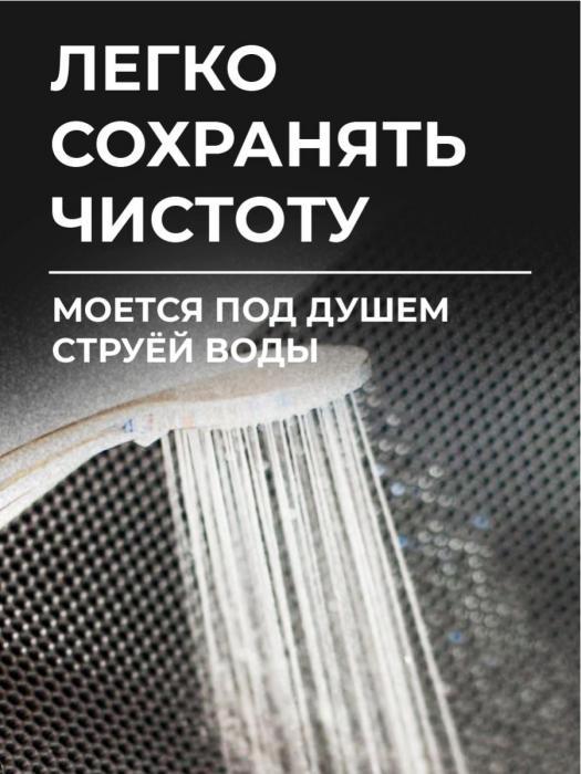 Коврик входной грязезащитный придверный NS25 серый ячеичтый резиновый напольный в прихожую - фото 6 - id-p188626901