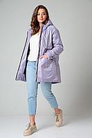 Женская осенняя фиолетовая куртка Modema м.1036/1 лиловый 48р.