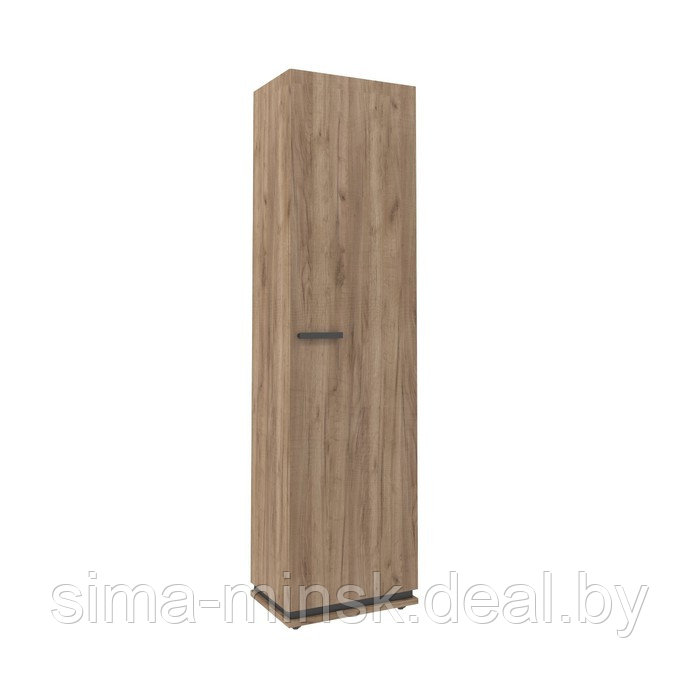 Шкаф для одежды и белья Nature 8, 560 × 416 × 2116 мм, цвет дуб табачный сraft / чёрный - фото 1 - id-p188633731