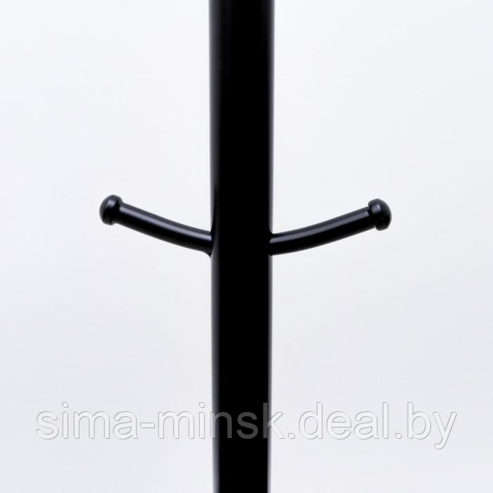 Вешалка напольная «Корона», 63×63×182 см, разборная, цвет чёрный - фото 3 - id-p188633168