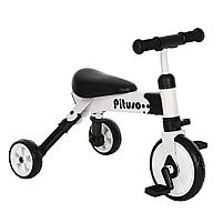 Велосипед детский трехколесный PITUSO 2в1 Букашка складной White/Белый AS003, фото 2