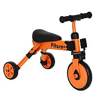 Велосипед детский трехколесный PITUSO 2в1 Букашка складной Orange/Оранжевый AS003, фото 7