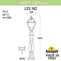 Садовый светильник-столбик Fumagalli U23.162.000.VYF1R