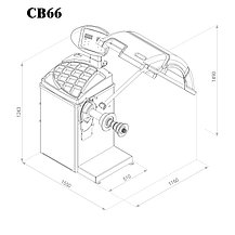 Балансировочный станок BRIGHT-ХОРЕКС CB66, фото 2