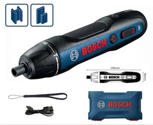 Электроотвертка Bosch Go Professional 06019H2100 (с АКБ, кейс, USB cabel)