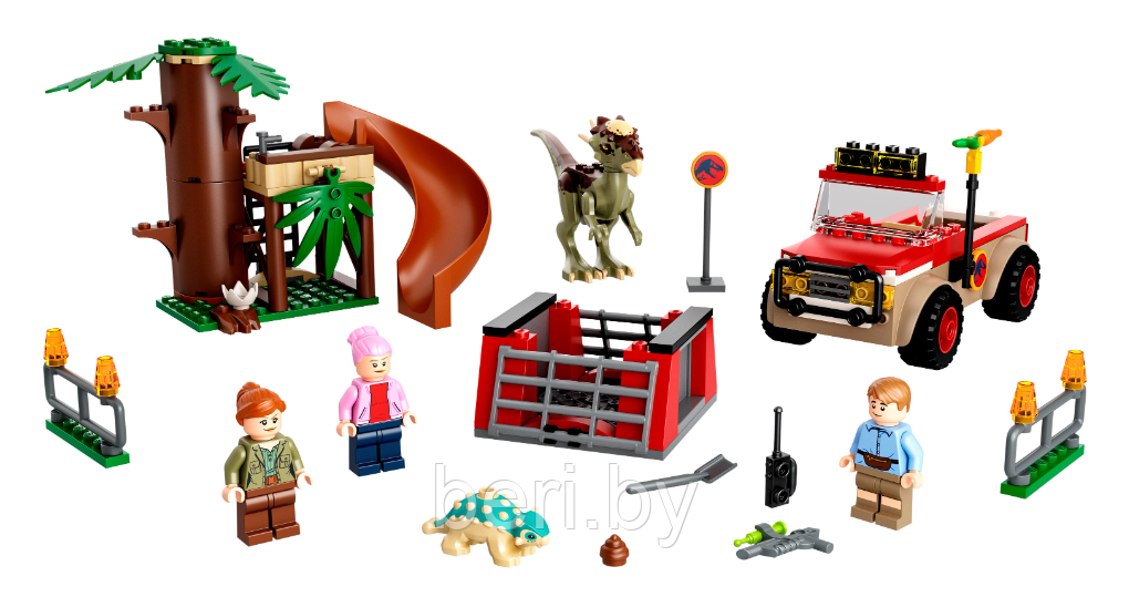 60131 Конструктор Lari «Побег стигимолоха», Мир Юрского периода, Аналог Lego Jurassic World 76939, 152 детали - фото 3 - id-p188635044