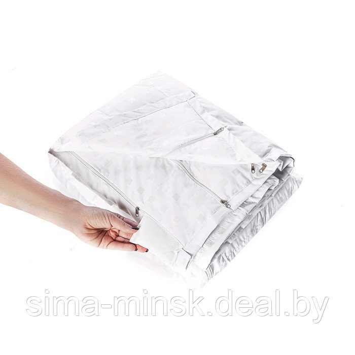 Одеяло на молнии, размер 90 × 120 см, тик, белый - фото 3 - id-p188667800