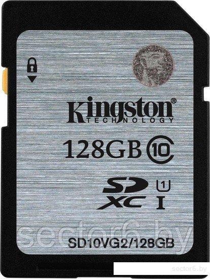 Карта памяти Kingston SDXC (Class 10) 128GB (SD10VG2/128GB)