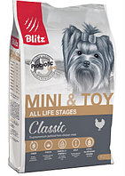 Сухой корм для собак Blitz Classic Mini & Toy Breeds Dog All Life Stages 7 кг