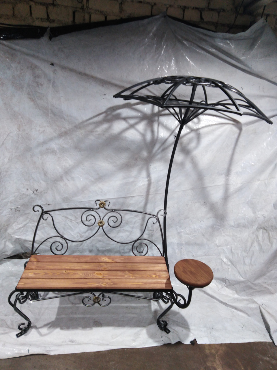 Скамейка с зонтиком СК83 - фото 1 - id-p188674296