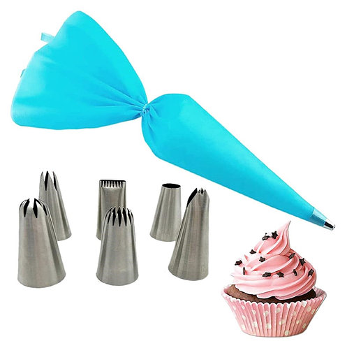 Набор кондитерий 6 насадок переходник Cake Decorator