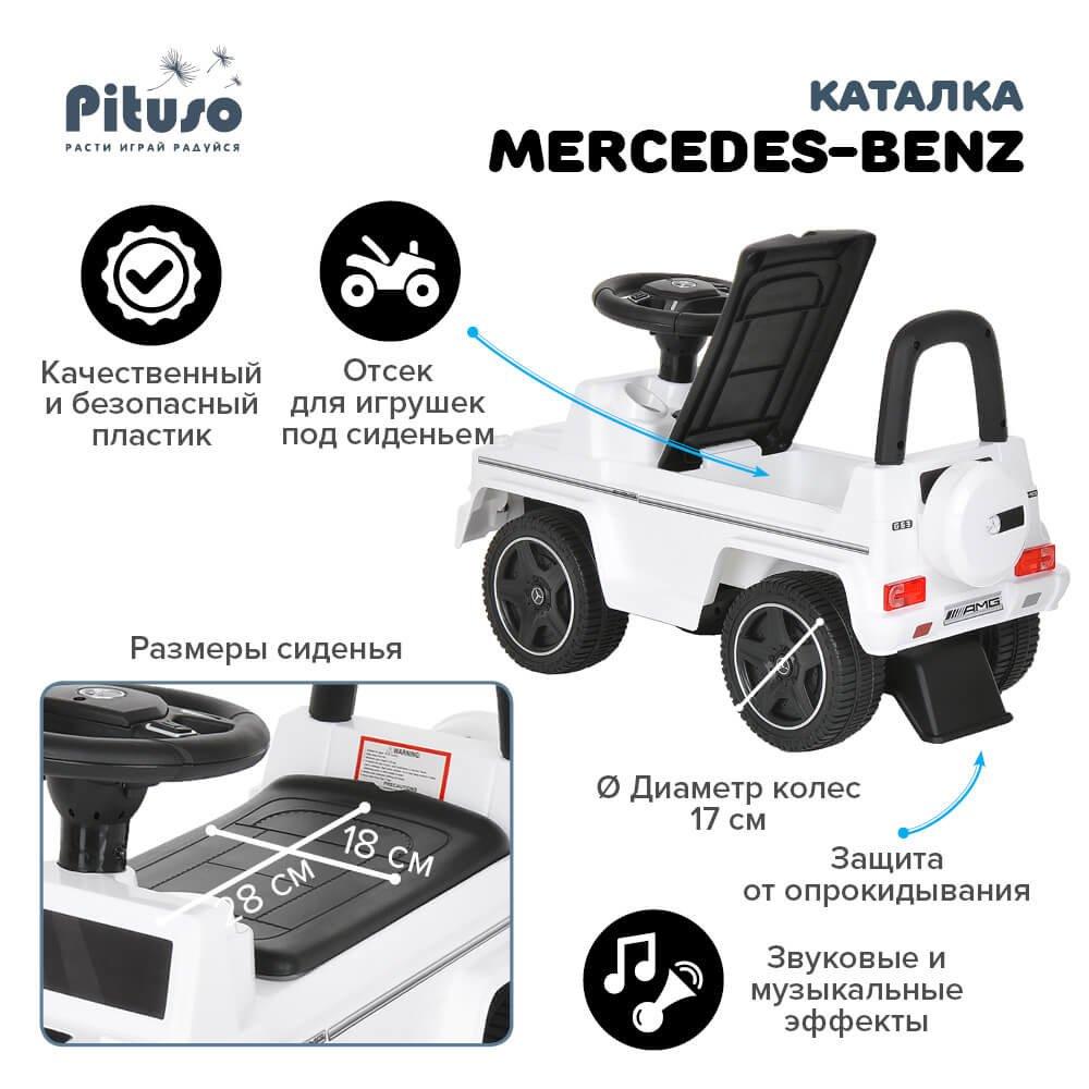 PITUSO Каталка Mercedes-Benz G63 White/Белый - фото 9 - id-p188678036