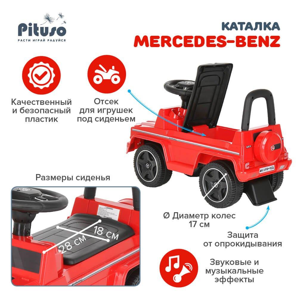 PITUSO Каталка Mercedes-Benz G63 Red/Красный - фото 9 - id-p188678037