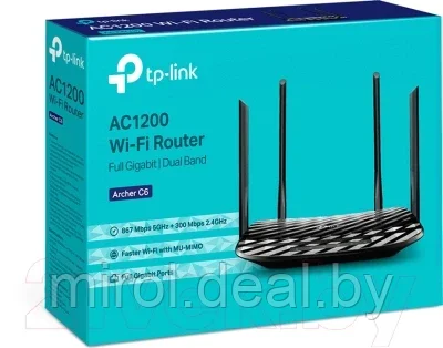 Беспроводной маршрутизатор TP-Link Archer C6 - фото 4 - id-p188682409