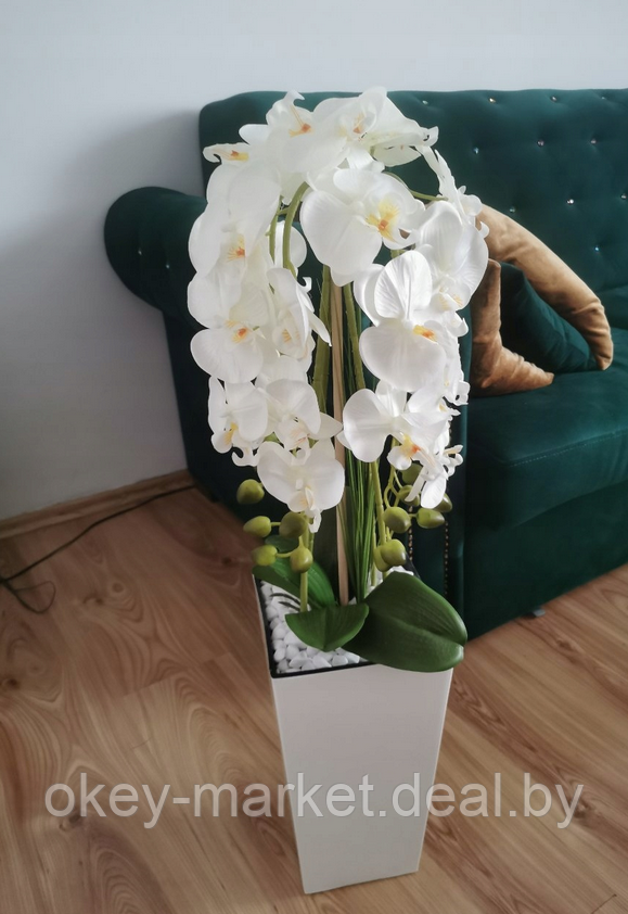 Цветочная композиция из орхидей в горшке 90 см - фото 3 - id-p169210207