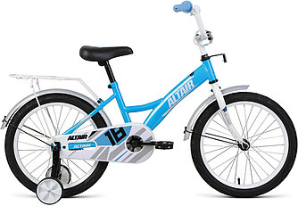 Детский велосипед складной  Altair ALTAIR KIDS 18 ( рост) бирюзовый/белый 2022 год (IBK22AL18115)
