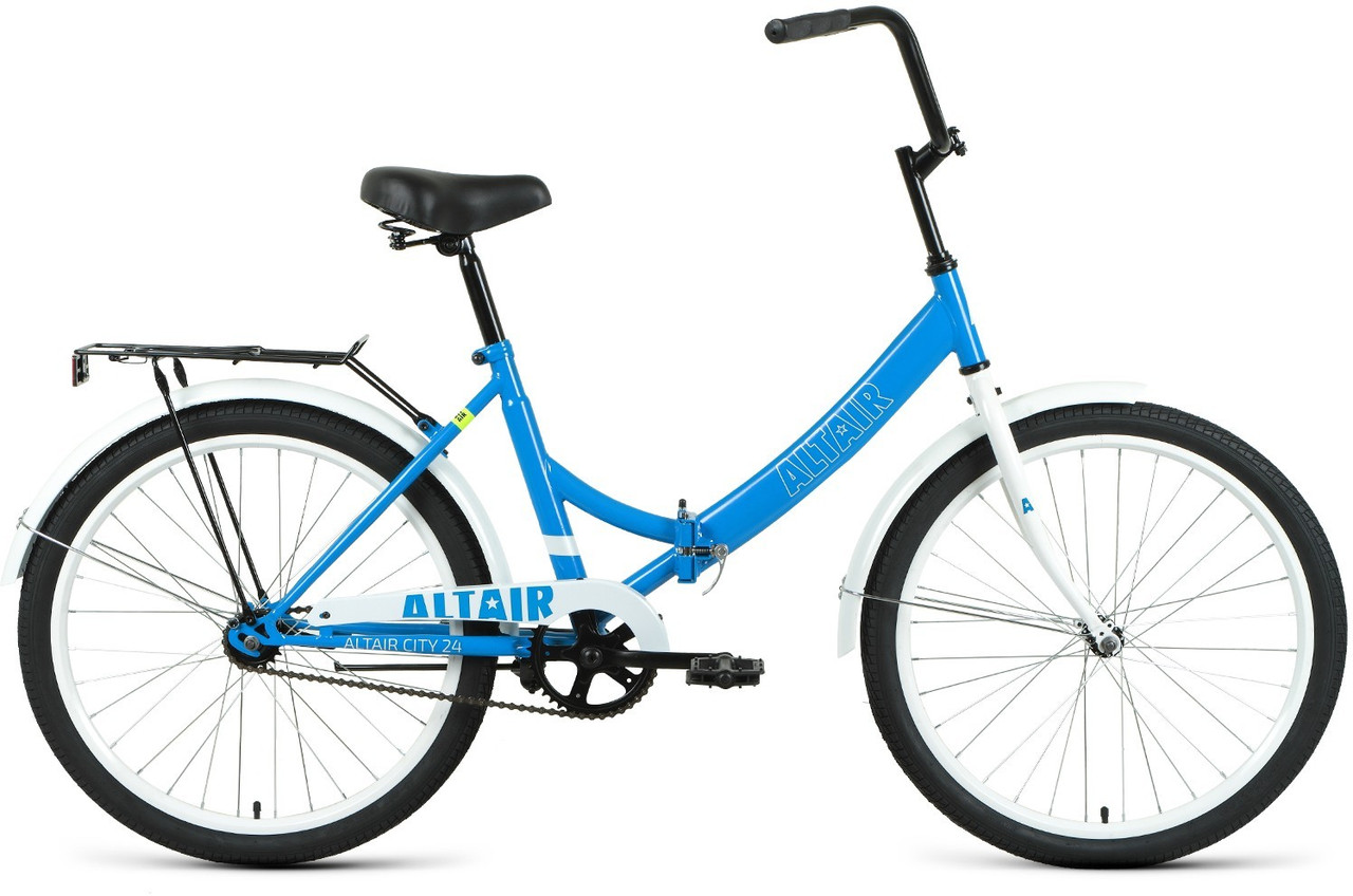 Складной велосипед складной Altair ALTAIR CITY 24 (16 quot; рост) голубой/белый 2022 год (RBK22AL24011) - фото 1 - id-p178097772