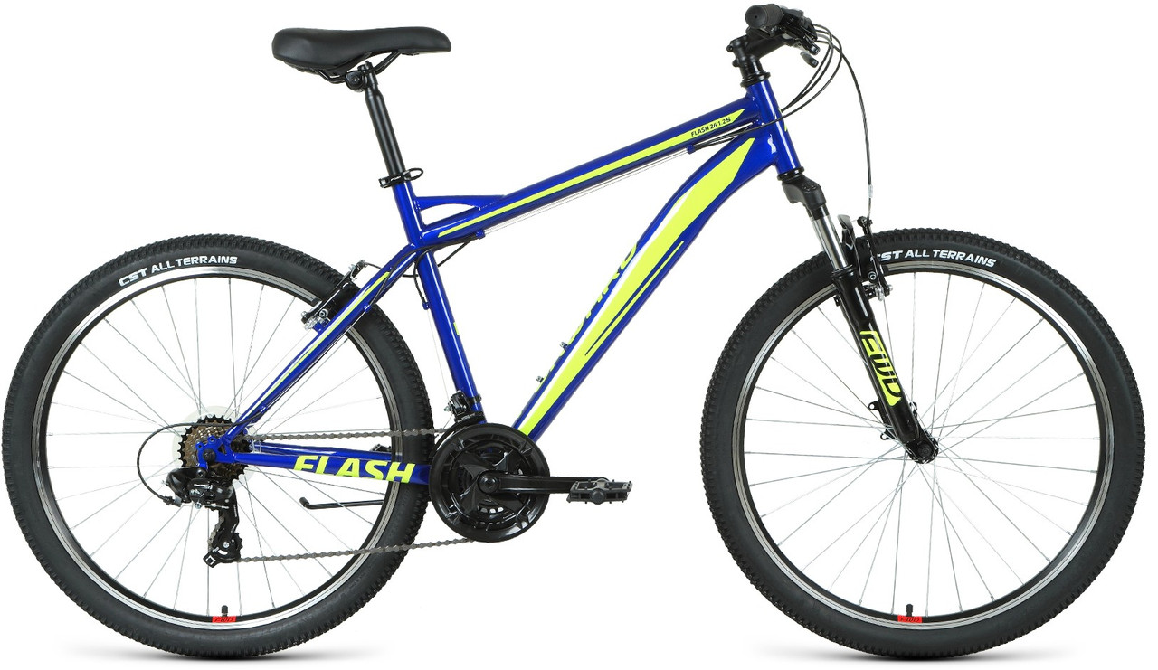 Горный велосипед хардтейл Forward FLASH 26 1.2 S (17 quot; рост) синий/ярко-зеленый 2021 год (RBKW1M16GS28) - фото 1 - id-p175232550