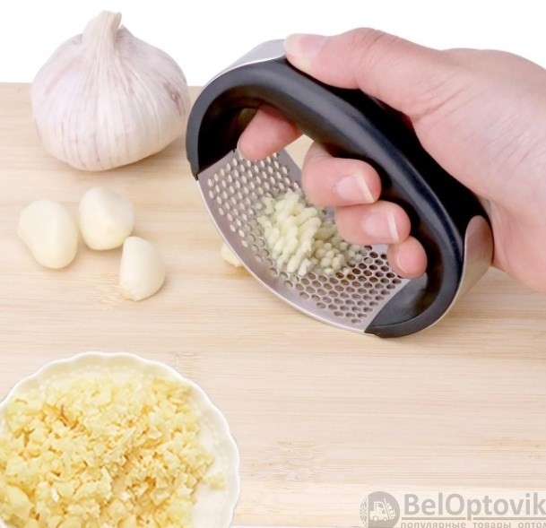 Пресс для чеснока, чеснокодавилка Garlic Press Черная - фото 9 - id-p188696608