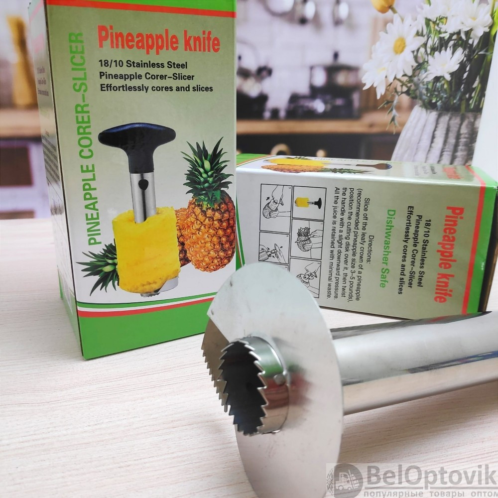Нож для нарезки ананаса спиралью Pineapple Knife - фото 2 - id-p179629261