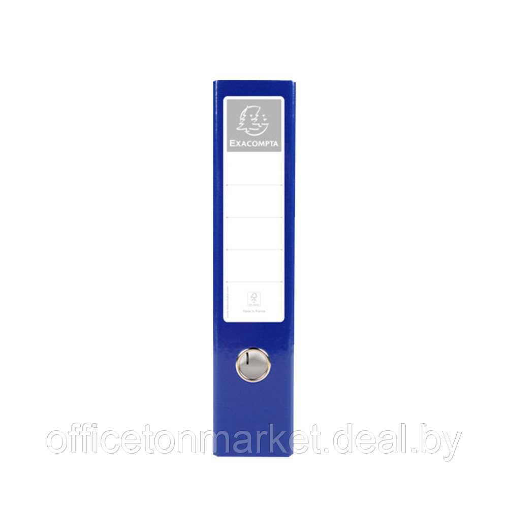 Папка-регистратор "Exacompta", A4, 70 мм, ламинированный картон, синий - фото 2 - id-p137119492