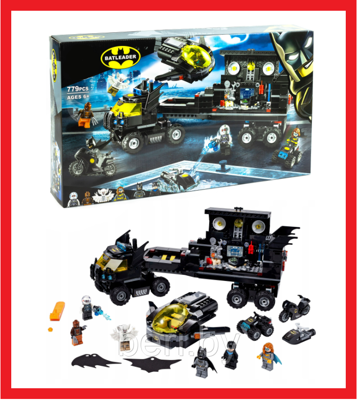 11567  Конструктор LARI Super Heroes "Мобильная база Бэтмена", 779 деталей, Аналог LEGO Super Heroes 76160