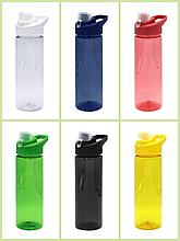 Спортивная пластиковая бутылка для воды объем 650 мл для  нанесения логотипа