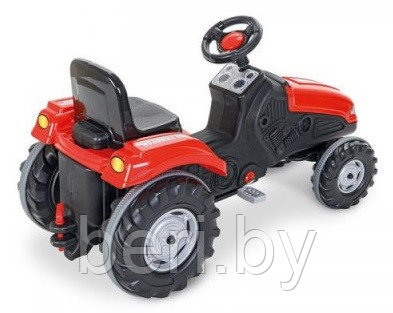 07321 Педальная машина Трактор PILSAN (3-7 лет) , клаксон на руле, регулируемое сидение красный - фото 2 - id-p188723932