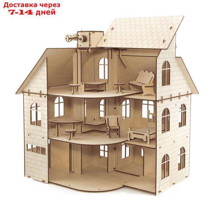 Сборная модель из дерева 3D "Кукольный дом с лифтом" - фото 1 - id-p188710357