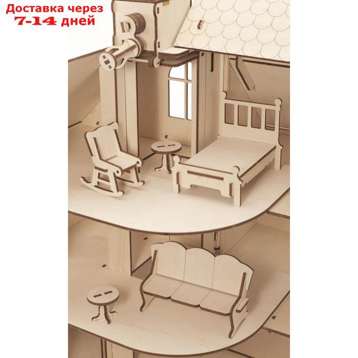 Сборная модель из дерева 3D "Кукольный дом с лифтом" - фото 9 - id-p188710357