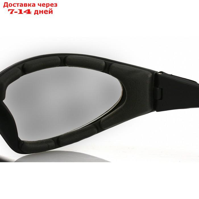 Очки GXR чёрные с дымчатыми линзами ANTIFOG - фото 4 - id-p188702638