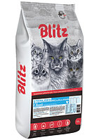 Сухой корм для кошек Blitz Classic Adult Sterilised Cat All Breeds (курица) 10 кг