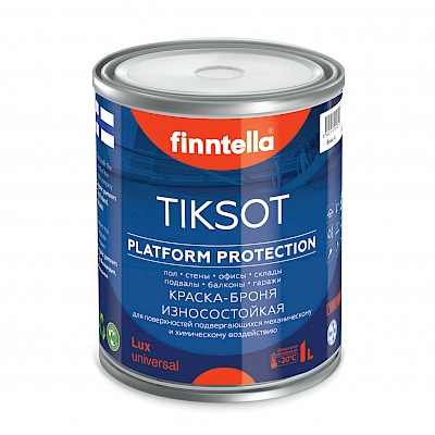 Краска TIKSOT для пола (полуматовая) (база А) (2,7 л) (Finntella, Финляндия) - фото 1 - id-p188737097