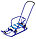 Санки детские (Т5У) Тимка 5 Универсал с колесной базой, ремнем безопасности, перекидная ручка, голубые, фото 5
