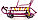 Санки детские (Т6У) Тимка 6 Универсал с колесной базой, ремнем безопасности, перекидная ручка, синие, фото 6