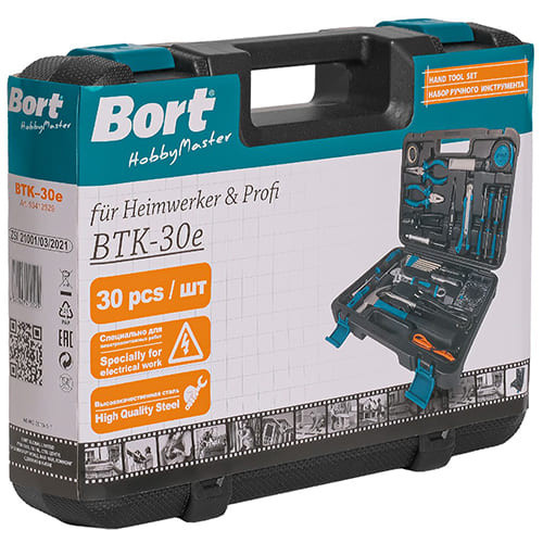 Универсальный набор инструментов Bort BTK-30E (30 предметов) - фото 5 - id-p188756067