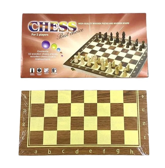 Настольная игра Шахматы (деревянное поле 24х24), арт. 526A
